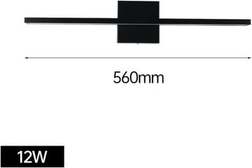KINKIET LED LAMPA NAD LUSTRO SZAFKĘ ŁAZIENKA 12W BIAŁE ŚWIATŁO 56CM