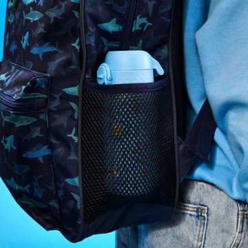 ЛЕГКАЯ СТАЛЬНАЯ БУТЫЛКА ДЛЯ ВОДЫ НЕРЖАВЕЮЩАЯ СТАЛЬ SHARKS SINGLE ION8 0,4 л