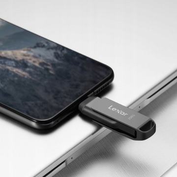 Флеш-накопитель Lexar JumpDrive Dual Drive D400, 128 ГБ, USB 3.1 Type-C