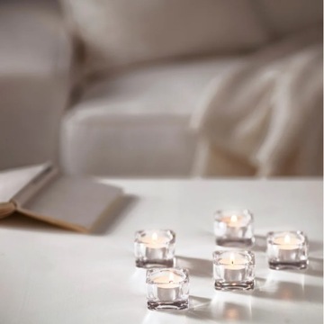 СТЕКЛЯННЫЙ ПОДСВЕЧНИК ДЛЯ НАГРЕВАТЕЛЯ TEALIGHT 1 ШТ.