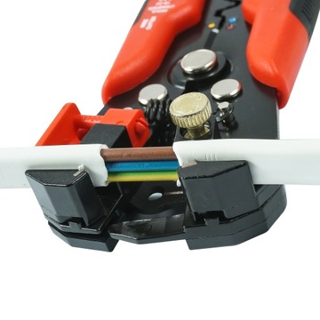 SZCZYPCE ŚCIĄGANIA IZOLACJI KABLI ZACISKARKA KONEKTORÓW KOŃCÓWEK ŚCIĄGACZ