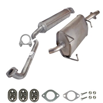 tłumik środkowy, końcowy Nissan Primera 1.8 2002-
