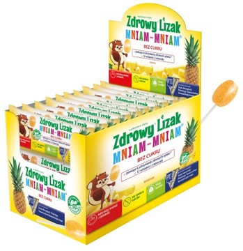 Zdrowy Lizak Mniam-Mniam sm.ananasowym 40