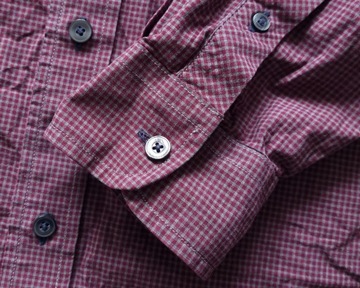 FRED PERRY M3258 MICRO GINGHAM SHIRT BUTTON DOWN Męska Koszula XL