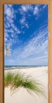 NAKLEJKA FOTOTAPETA na drzwi wydma morze plaża