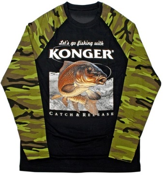KOSZULKA KONGER KARP CAMOU DŁUGI RĘKAW XXL