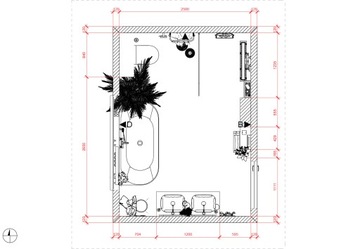 Дизайн/3D Визуализация Ванной/Кухни Технический Чертеж и Список Товаров.