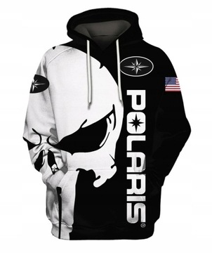 BLUZA Z KAPTUREM MĘSKA 3D WZORY MOTOCYKLOWE