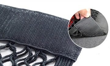 ХОРОШАЯ ДВОЙНАЯ СЕТКА ДЛЯ БАГАЖНИКА, ПРИКРЕПЛЕННАЯ НА ВЕЛКРО, 50x25 СМ