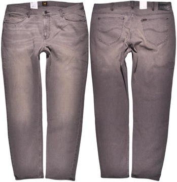LEE spodnie SLIM grey jeans RIDER _ W40 L34
