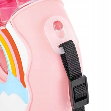 BIDON DONUT BUTELKA SŁOMKA DLA DZIECI PASEK 380 ML