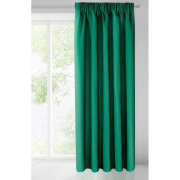 ГОТОВАЯ ШТОРА D91 PARISA НА ЛЕНТЕ 140X270 СМ ЗЕЛЕНАЯ