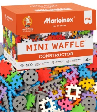 Konstruktor Klocki Marioinex Wafle Mini, 500 szt