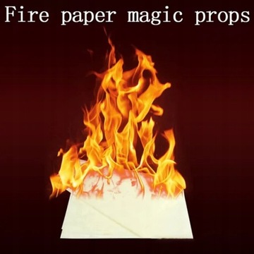 5 шт. * 25 см Eldpappír Flash Flame Paper Eldpappí