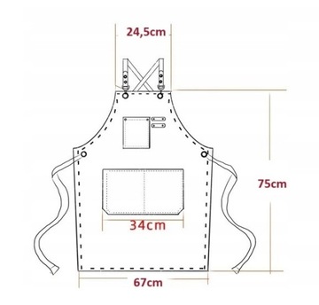 МУЖСКОЙ КУХОННЫЙ ФАРТУК БАРИСТА СТРОНГ ОФИЦИАНТЫ БАРМЕН-ПАРИКМАХЕР