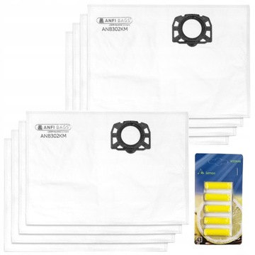 8x Worki do odkurzacza Karcher WD3 KFI 357 V17 V15 V19 SE4001 WD2 PLUS V12