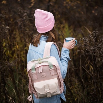 Plecak Himawari No. 28 Cupcake S - jasny różowy | damski tr20329