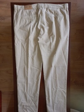Spodnie dżinsowe Basicline 52 58 w pasie 102 cm beż jak nowe