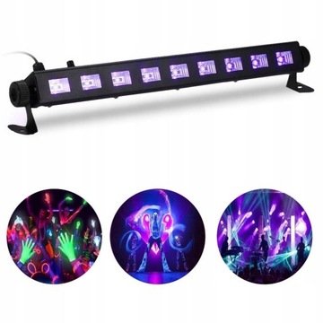 Listwa oświetleniowa LED UV BAR 9 x 3W ULTRAFIOLET