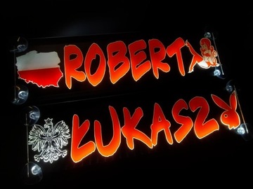 СВЕТОДИОДНЫЕ ИМЕННЫЕ ТАБЛИЧКИ, ЦВЕТНЫЕ, 50x16см