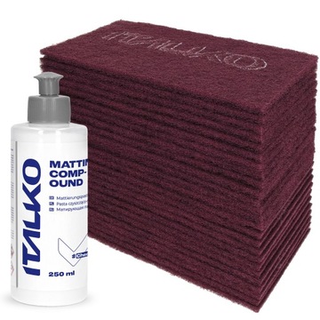 25x WŁÓKNINA ŚCIERNA P320 ARKUSZ 115x230mm + PASTA MATUJĄCA GRATIS!