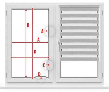 Рулонная штора ALU CASSETTE день и ночь, НА ЗАКАЗ 59x150