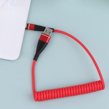 ПРУЖИННЫЙ ВЫДВИЖНОЙ USB-КАБЕЛЬ ДЛЯ ЗАРЯДКИ