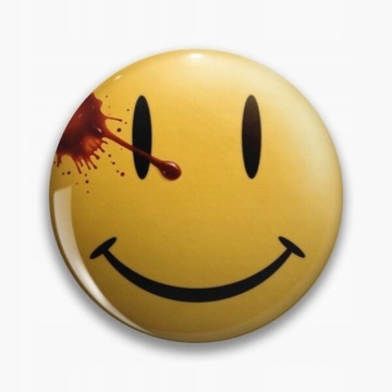 Watchmen Smiley The Comedian Badge Face Happy Yell