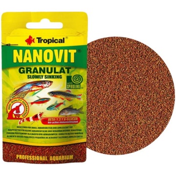 Tropical NANOVIT GRANULAT pokarm dla małych ryb