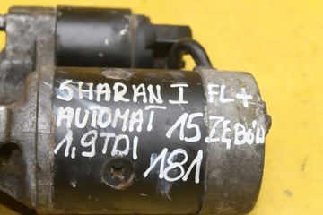 СТАРТЕР SHARAN 1.9 TDI 15 ЗУБ.