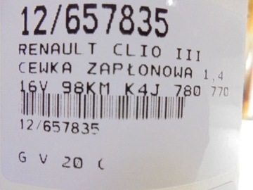 CLIO III CÍVKY 7700875000 1,4 16V KPL 029700-8291