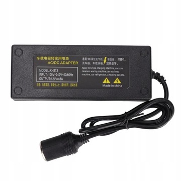 Przetwornica AC na DC 8A 100-240V do 12V gniazdo zapalniczki D8