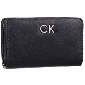 CALVIN KLEIN BEZPIECZNY PORTFEL DAMSKI BILLFOLD CZARNY