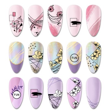 Штамп для украшения ногтей «ЦВЕТЫ»