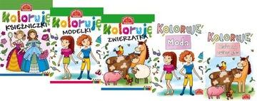 MALOWANKI KOLOROWANKI PAKIET DLA DZIEWCZYNEK