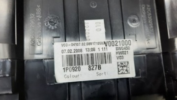 SEAT LEON 2 ALTEA ЧАСЫ 1P0920827B