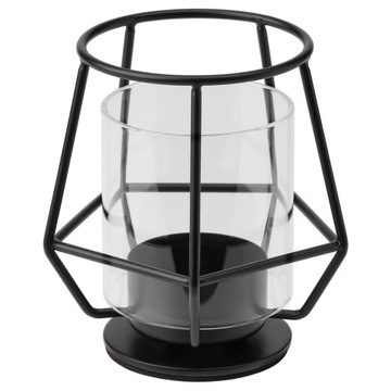 IKEA PARLBAND Świecznik na tealighty10 cm Czarny