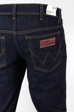 WRANGLER TEXAS SLIM JEANS JEDNODUCHÁ TMAVÁ _ W32 L32