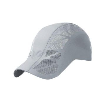 Бейсбольная кепка в сетку. Плоская кепка. Защита от солнца. Крутая кепка для гольфа. Шляпы от солнца. Светло-серый.