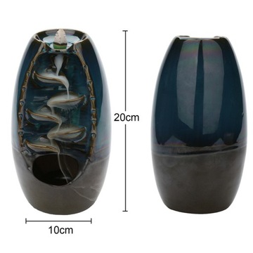 KOMINEK ZAPACHOWY CERAMICZNY WODOSPAD Z DYM UKADZIDŁO STOŻKOWE PŁYNĄCE KNOT
