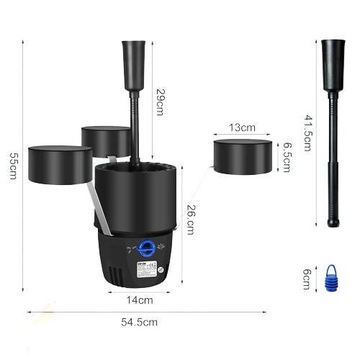 ПЛАВАЮЩИЙ ФОНТАН 45ВТ СО СКИММЕРНЫМ ФИЛЬТРОМ 2500л/Ч ДЛЯ ПРУДА