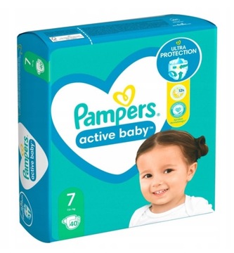 Pieluszki Pampers Active Baby rozm. 7, 15+ kg, 40 szt
