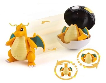 Zabawka figurka Pokemon Dragonite z piłką