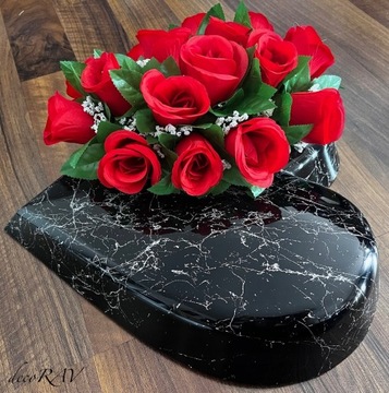 Сердце для могилы различные цвета основы для тростника мраморной композиции