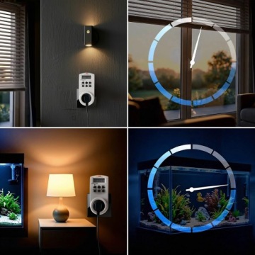 Электронный цифровой таймер для розеток с таймером включения-выключения