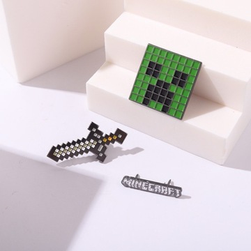 Металлическая надпись Minecraft Game Pin Игровая булавка