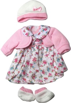 UBRANKA DLA LALEK SUKIENKA 40CM UBRANKO BABY CIUSZKI ZESTAW DLA BOBASA