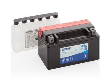 Akumulator 6 Ah EXIDE AGM dry charged ETX7A-BS