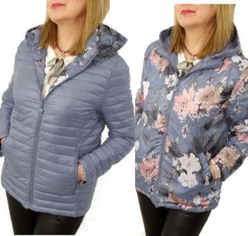Kurtka Dwustronna Wiosenna Jesienna ALICE 48 4XL