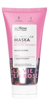 SO!FLOW RÓŻOWA MASKA KOLORYZUJĄCA NADAJĄCA REFLEKSY WŁOSOM BLOND 200ml